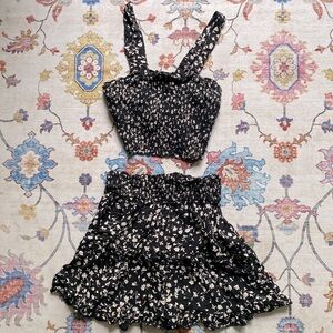 Jabra two-piece matching skirt and tank top set
